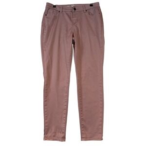 Westport Signature Fit Skinny Pants Womens 4 Dusty Rose Mauve Stretch Jeans